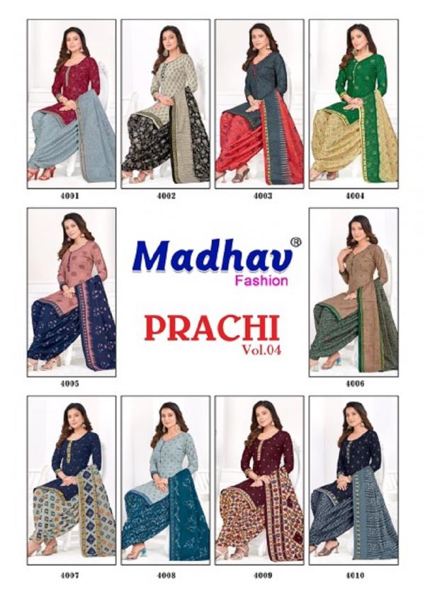 Madhav Prachi Vol 4 Designer Cotton Dress Material Collection